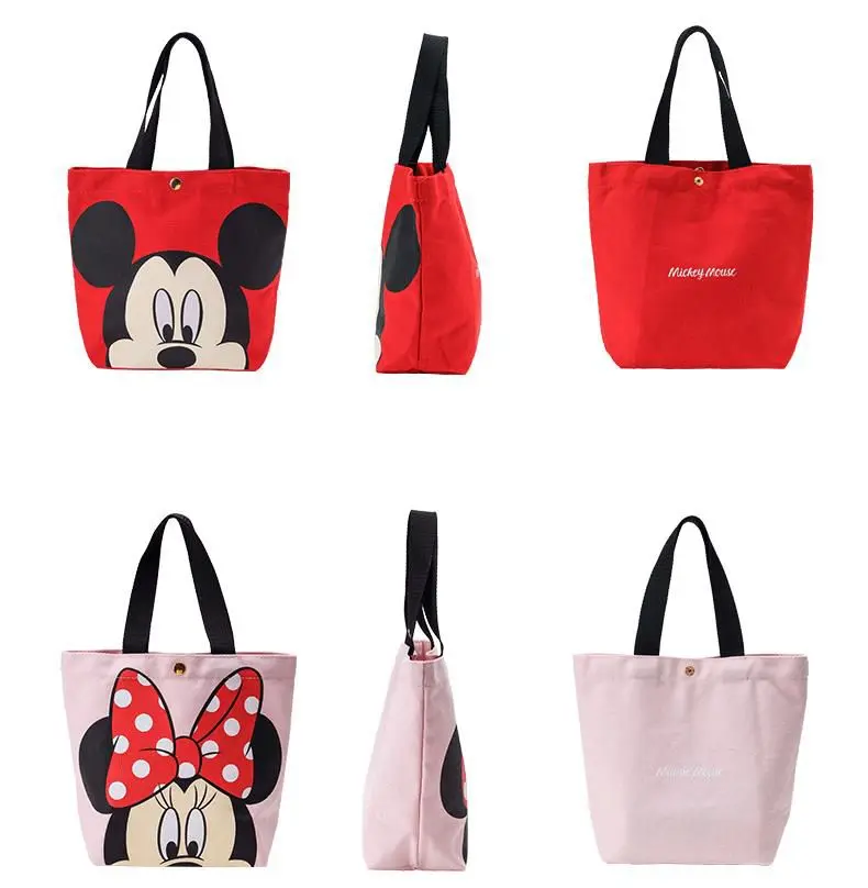 Disney Cartoon  Mickey Lunch Bag Aluminum Foil Insulation Bag Picnic Bag Student Lunch Box Keep Food Warm Picnic Travel Lunch