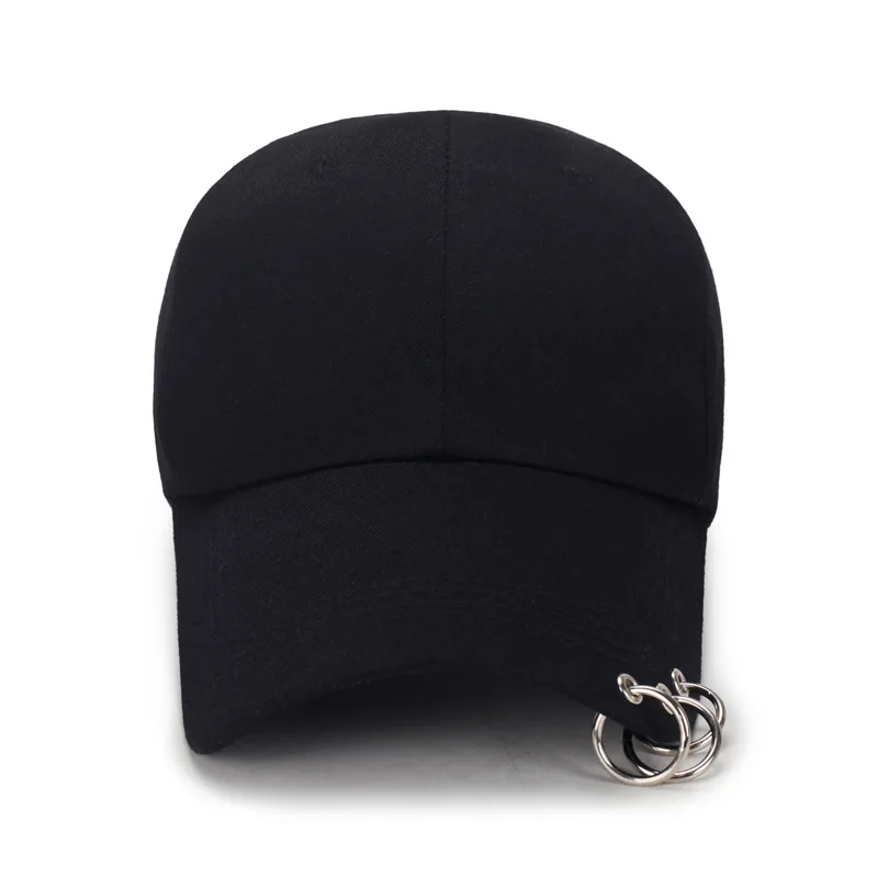 

Hip Hop Women's Baseball Cap With Ring Circle Snapback Hats For Men Women Unisex Dad Hat Adjustable Kpop Korean Style Gorra