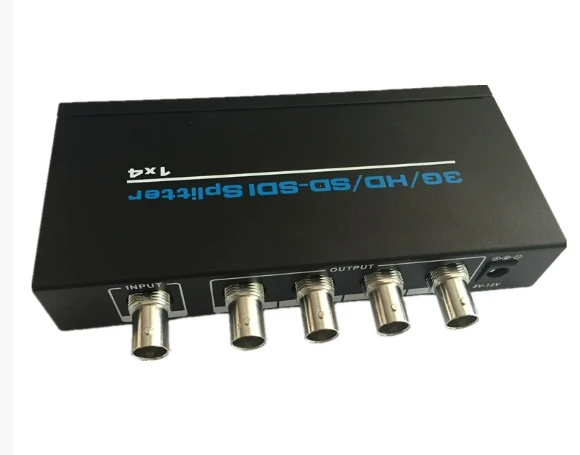 Factory Price SDI Splitter 1x4 1 in 4 Out SDI Distributor 4 Way SDI Splitter Compatible with 3G-SDI/HD-SDI/SD-SDI Adapter