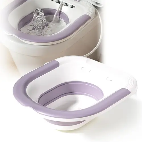 접이식 휴대용 아이스 배스 대야 버킷 실리콘 아이스 배스 아이스 필터 도구, 여름 과일 세척 운동 선수에 적합, 아이스 샤워 용품 