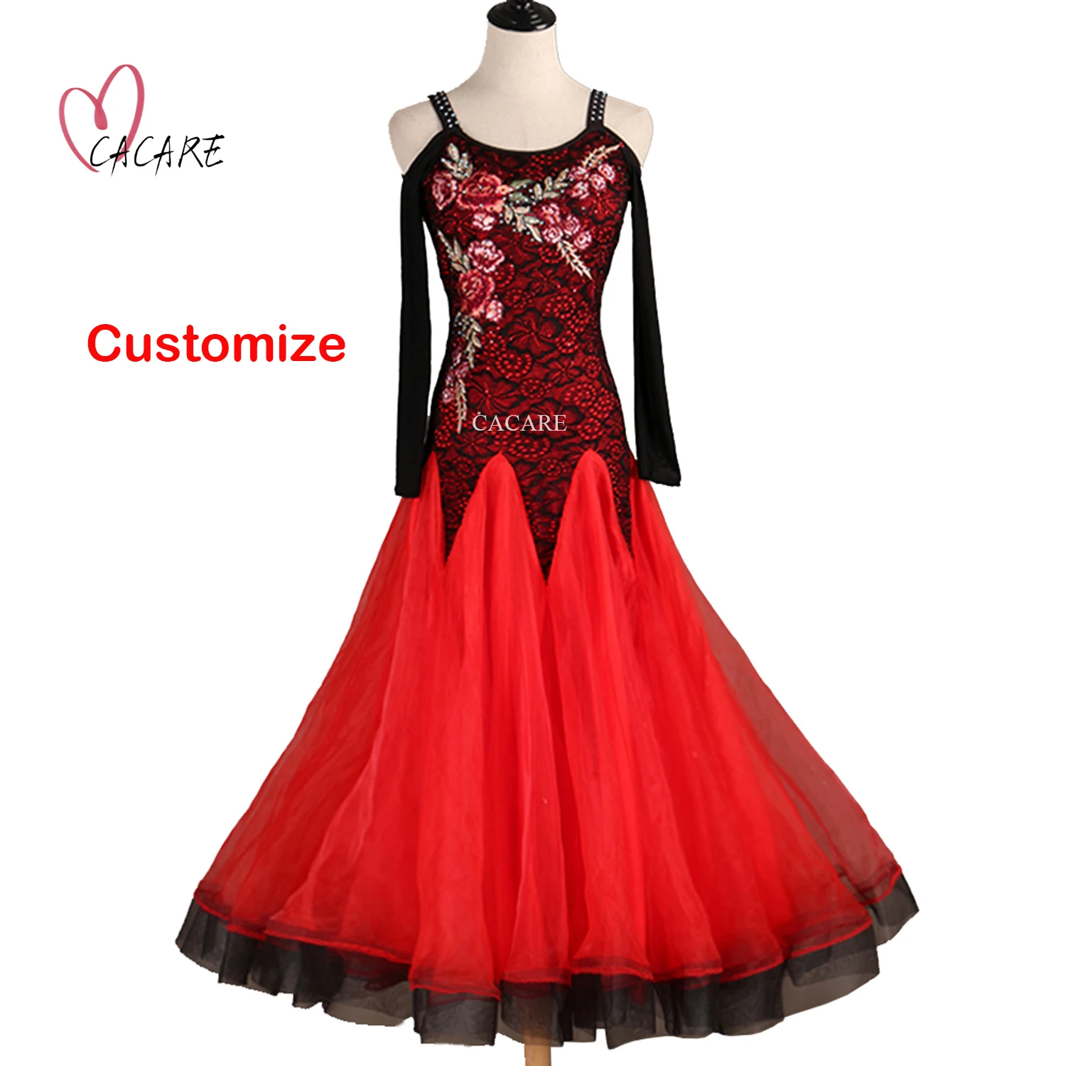 

Dance Wear Ballroom Dance Competition Dresses for Prom Women Clothing Waltz Modern Dance Competition Dresses Stage Costume D0574