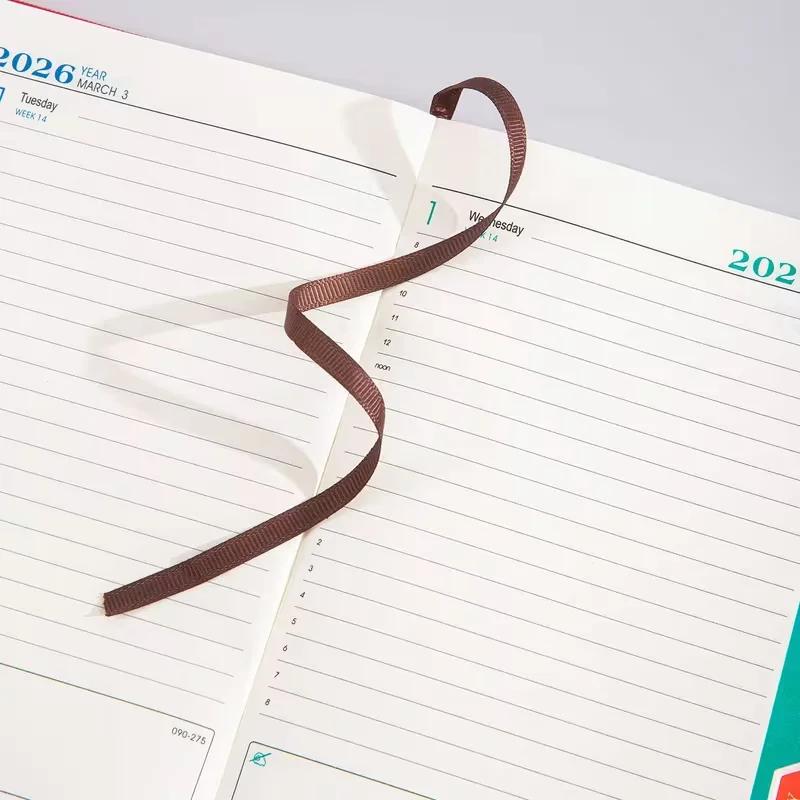 مخطط بغلاف مقوى A5 2026 مخطط جدول الانضباط الذاتي - 400 صفحة، تخطيط شهري وأسبوعي، دفتر مخطط