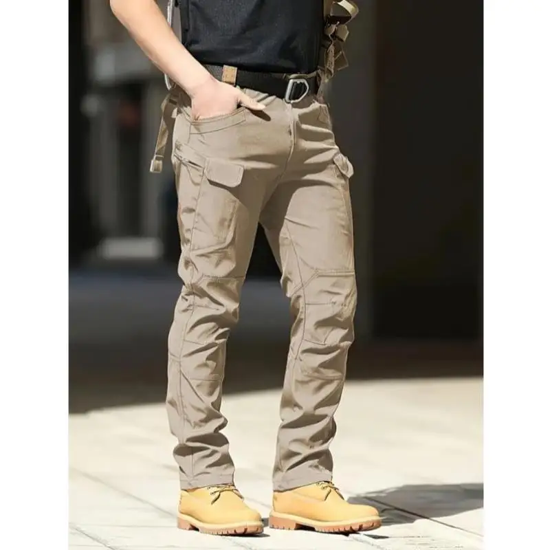

New Men's Casual Pants High Waist Straight Leg Korean Sle Neutral High Quali Fabric Unbranded Casual Trousers