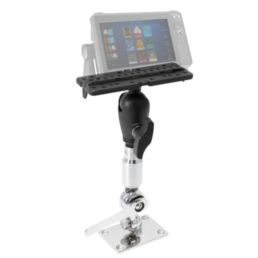 

Fish Finder Mount with 316 Stainless Steel Base 1.5" Ball 360°Rotation Marine Electronic/Depth Finder Mount for Boats Compatibl