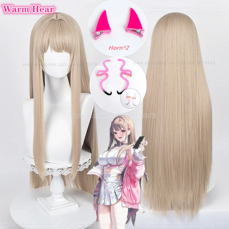 90cm Long Viper Cosplay Wig Game Light Linen Straight Wig With Headdress Heat Resistant Fibre Cosplay Anime Wigs + Free Wig Cap