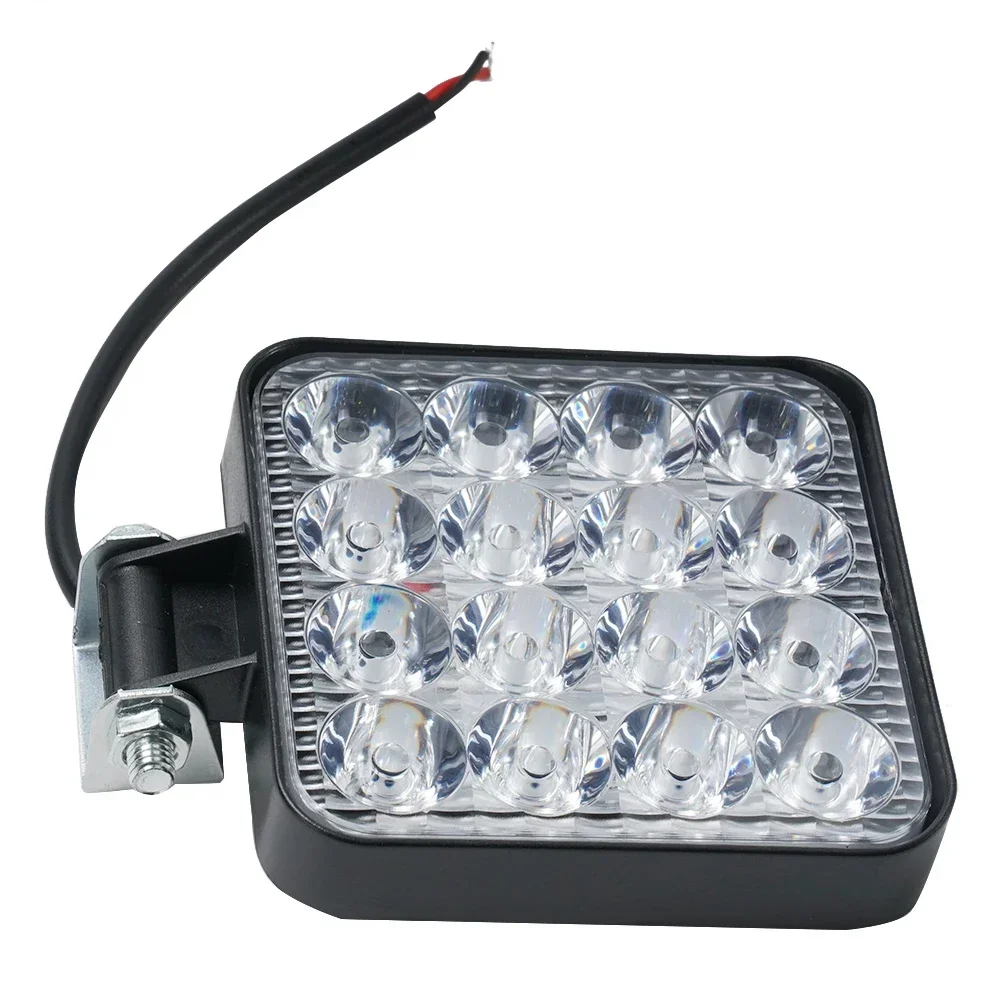 Arbeitslicht, einfach zu montierender Ersatz, stoßfest, staubdicht, Rückfahrlicht, LKW, Geländewagen, Traktor, hohe Intensität, 12 V, 48 W, 16 LEDs