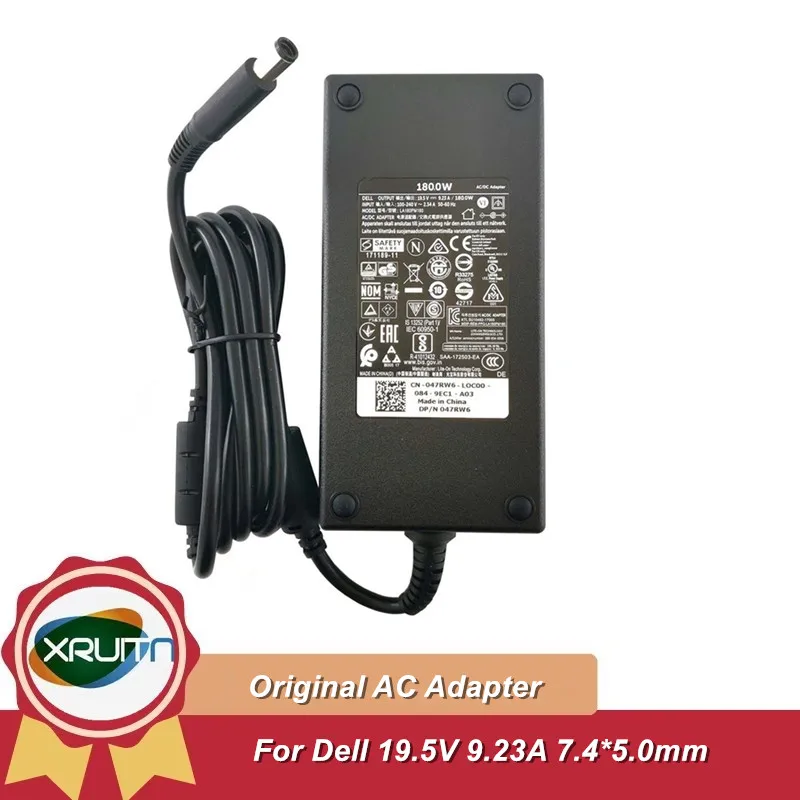 Cargador de corriente adaptador de CA para ordenador portátil Original de 180W para Dell Inspiron One 2350 W07C002 Vostro 15-7580 LA180PM180 HA180PM180 FA180PM111