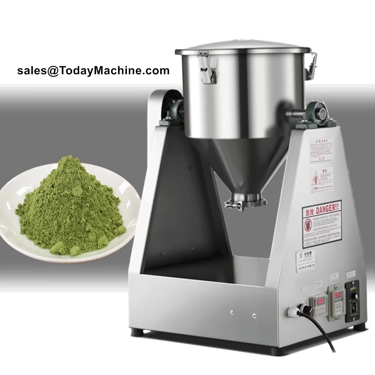 Cooking Baking Powder Spice Flour Starch Double Cone Mixing Machine