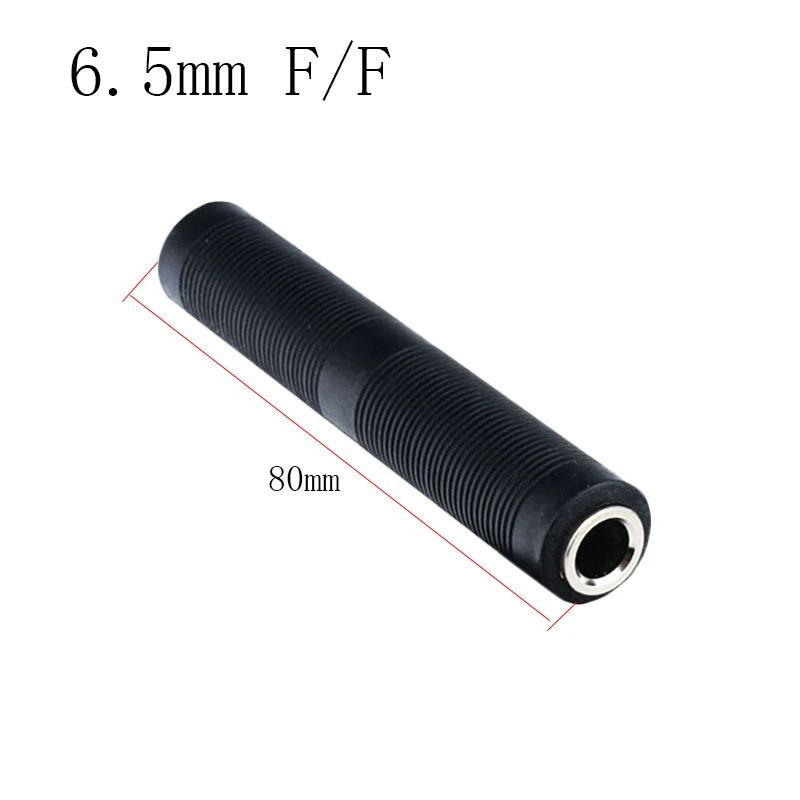 6.35 mm Female to 6.35 mm Female Extension Audio Adaptor 6.5 mm 3 Pole  F/F Connector