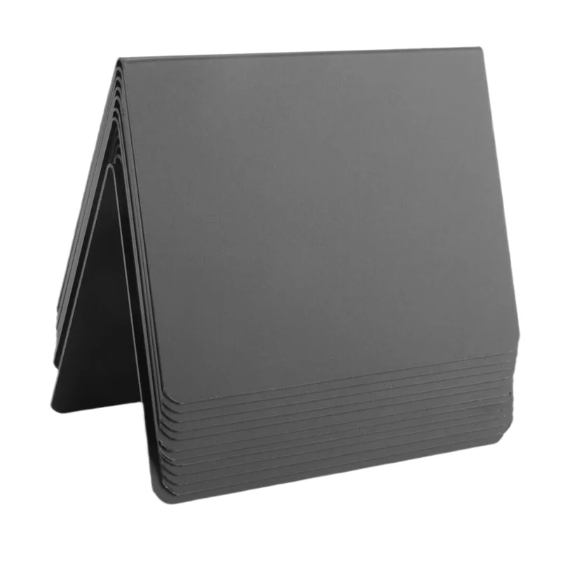 NEW-12 PCS Mini Chalkboard Signs 4X3inch Small Chalkboard Chalk Sign Food Labels For Party Buffet Tables ,Easy To Write