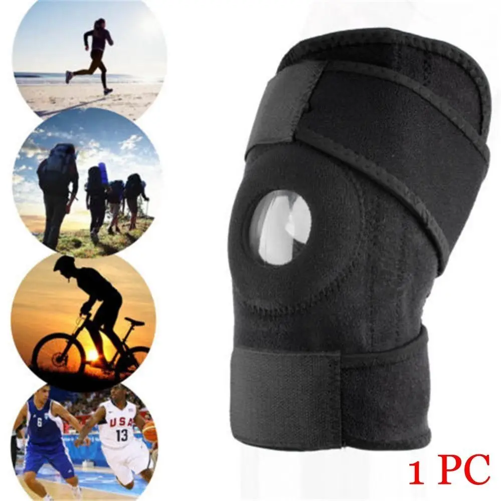 L'artrite calda previene il supporto del ginocchio escursionismo sport tenere in caldo Wrap Brace traspirante regolabile Patella Protector Man