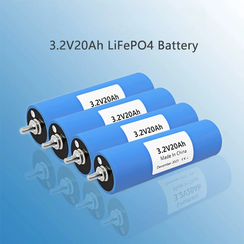 3.2V 20Ah LiFePO4 Battery for Power Tools/Solar and Wind Energy Systems Replacement Rechargeable Lithium Iron Phosphate Battery
