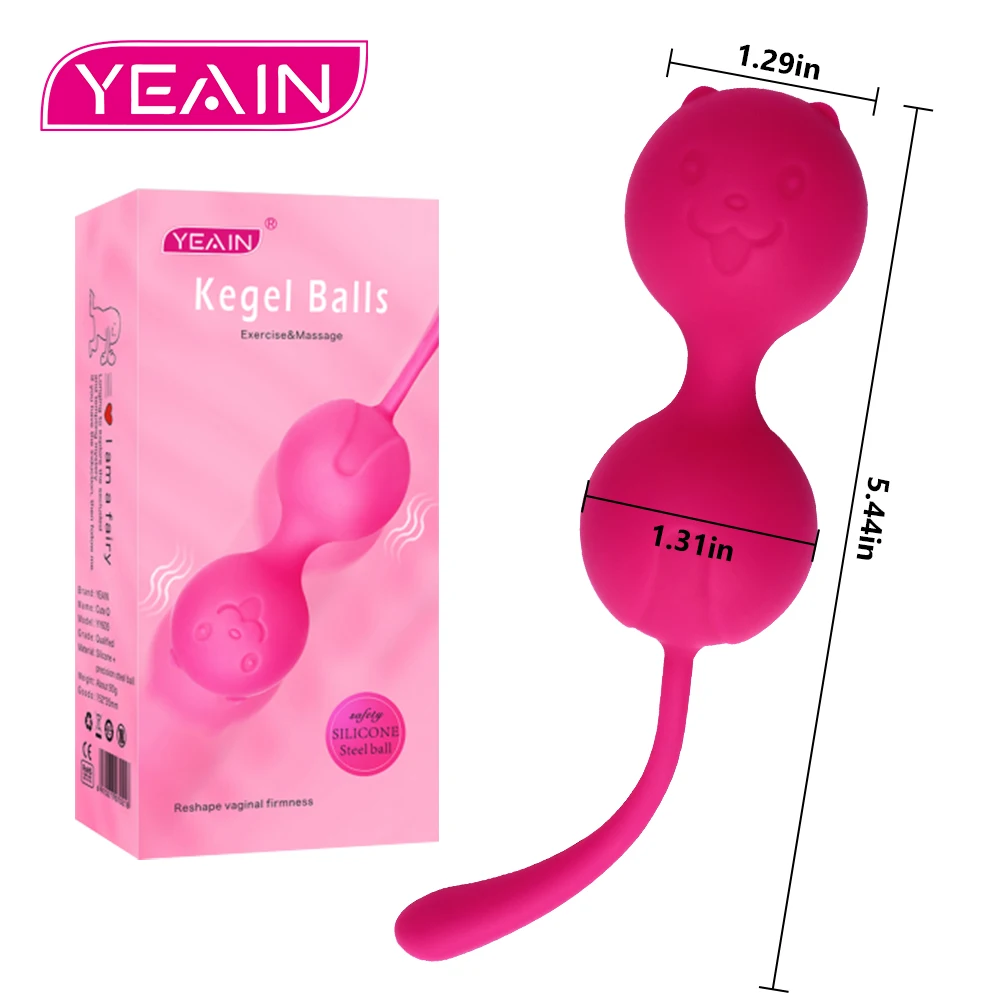 YEAIN Kegel Balls Exerciser Postpartum for Women Sex Toy Pelvic Floor Muscle Trainer Chinese Balls Tightening Vagina Stimulator