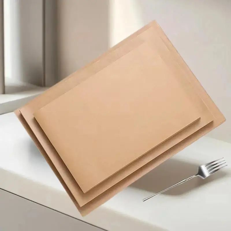 

200 шт., пергаментная бумага для фритюрницы, бургер, десерт, сэндвич, упаковка, коричневая восковая бумага, бумага для кухонной духовки