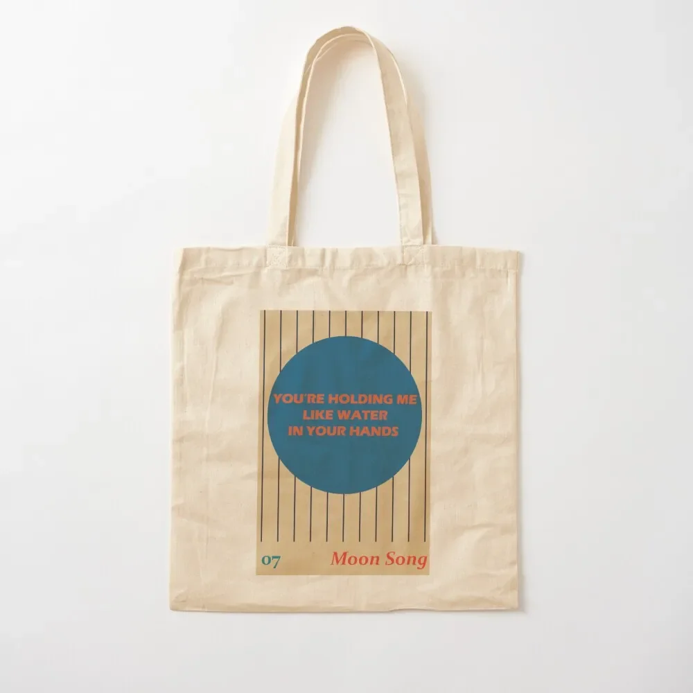 

Phoebe Bridgers Moon Song lyrics Tote Bag tote bag woman custom canvas bag Canvas shoulder