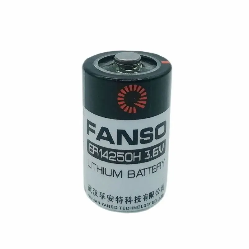 2 pçs/lote ER14250H 3.6V Bateria de Lítio Não Recarregável Com Plugue Preto