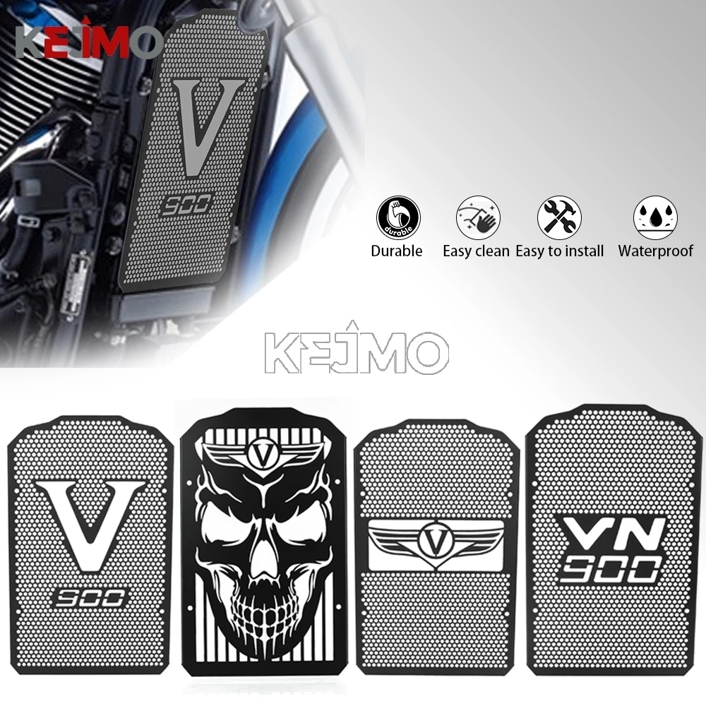 

Vulcan900 2024 2023 2022 Motorcycle Radiator Guard Grille Protection Cover For KAWASAKI VULCAN 900 Custom CLASSIC/LT VN900 2006