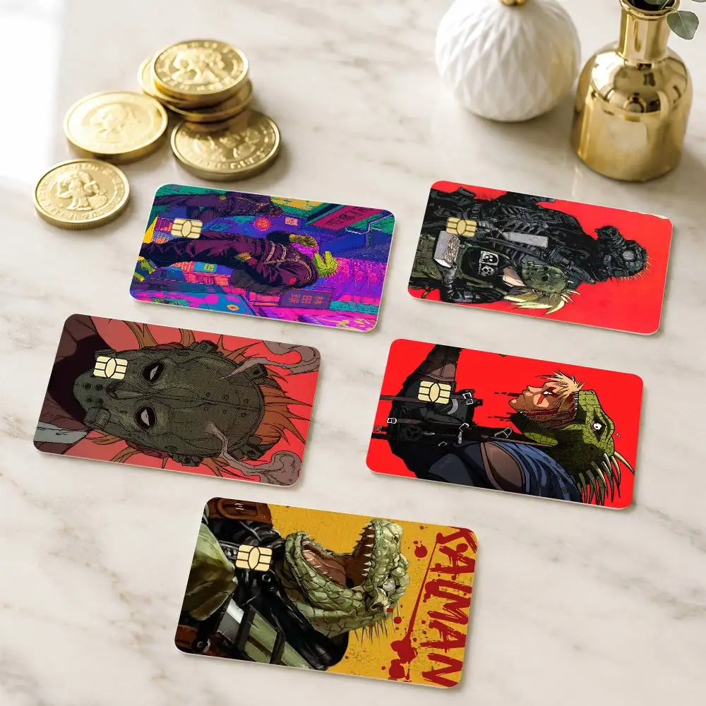 A-Anime Dorohedoro Kaiman Nikaidojpg Credit Card HD Stickers Small Chip Waterproof Sticker Game Card Decal Gift