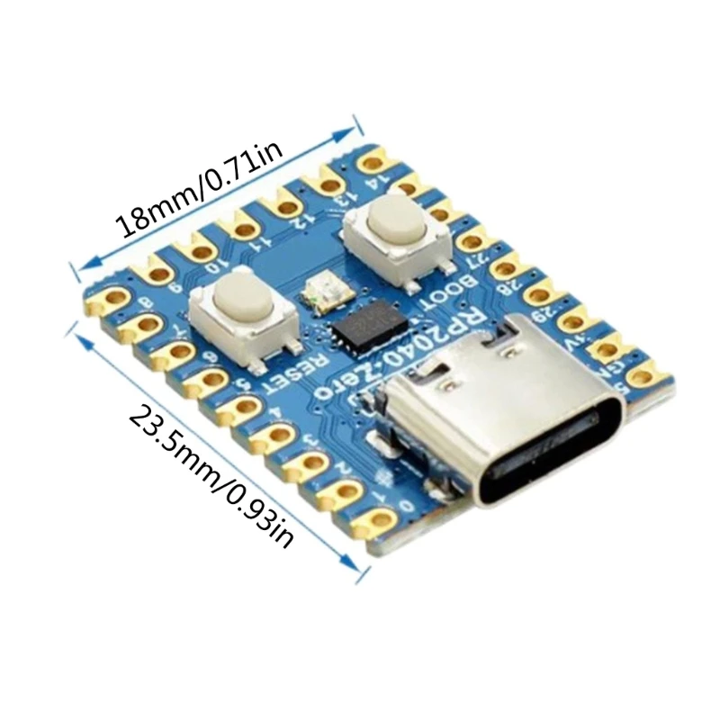 F3KE RP2040-Zero placa desenvolvimento microcontrolador RP2040 processador central 133MHz frequência operacional