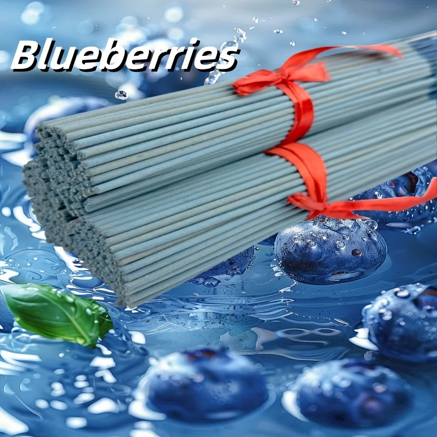20/59/99/199/299 Stück, neue, hochwertige Aromatherapie-Sticks mit Blaubeerduft, 25 cm lang, 45–50 Minuten Brenndauer, geeignet für Yoga, Meditation, zum Einschlafen, zur Luftreinigung im Haus und im Büro, ideale Geschenkidee für Weihnachten, Halloween und Ostern. – Detail 3