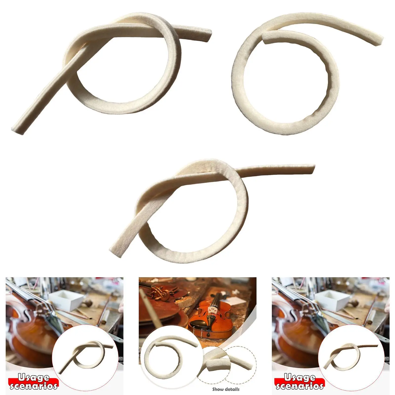 Accessorio per cinghia smorzatore per pianoforte, creativo per un accordatura accurato, consistenza morbida, suono