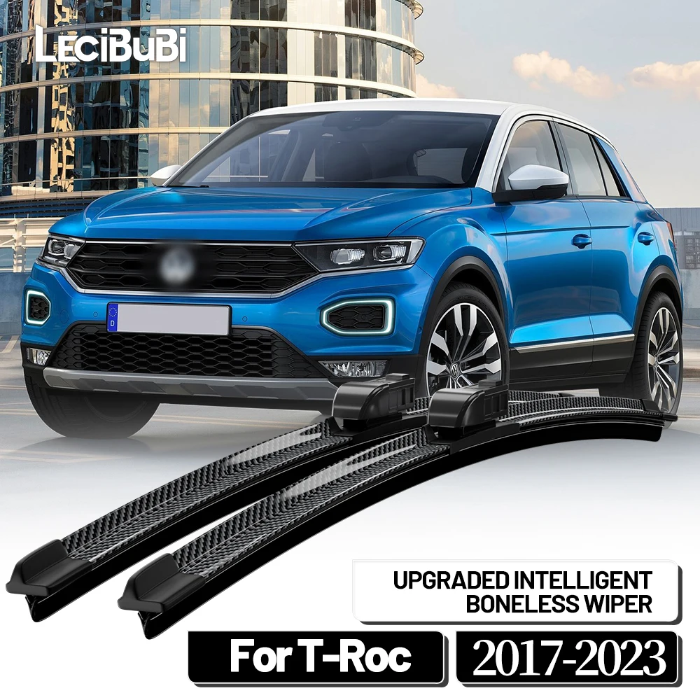 Für Volkswagen VW T-Roc TRoc 2017-2023 2019 2020 2021 2022 2 stücke Frontscheibe Wischer Klingen Scheibenwischer Carbon Faser