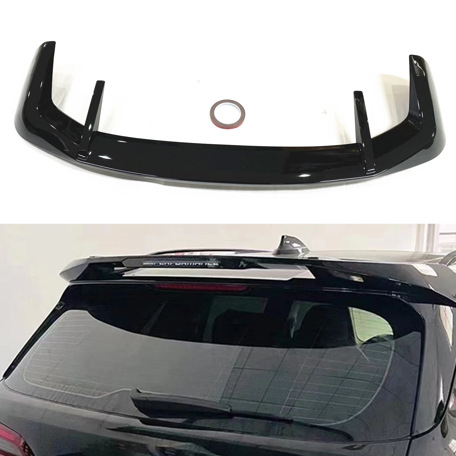 

Rear Roof Spoiler Wing For BMW G05 LCI X5 2019 2020 2021 2022 2023 Gloss Black/Carbon Fiber Look Tail Window Upper Splitter Lip