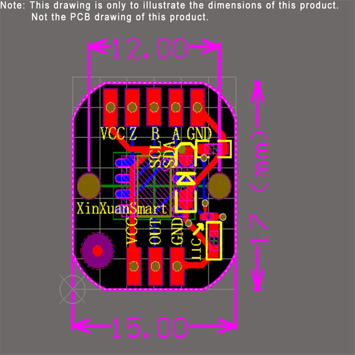 A04R MT6835 Magnetic Encoder Module PWM/SPI Brushless Motor 21BIT Encoder Can Replace AS5048
