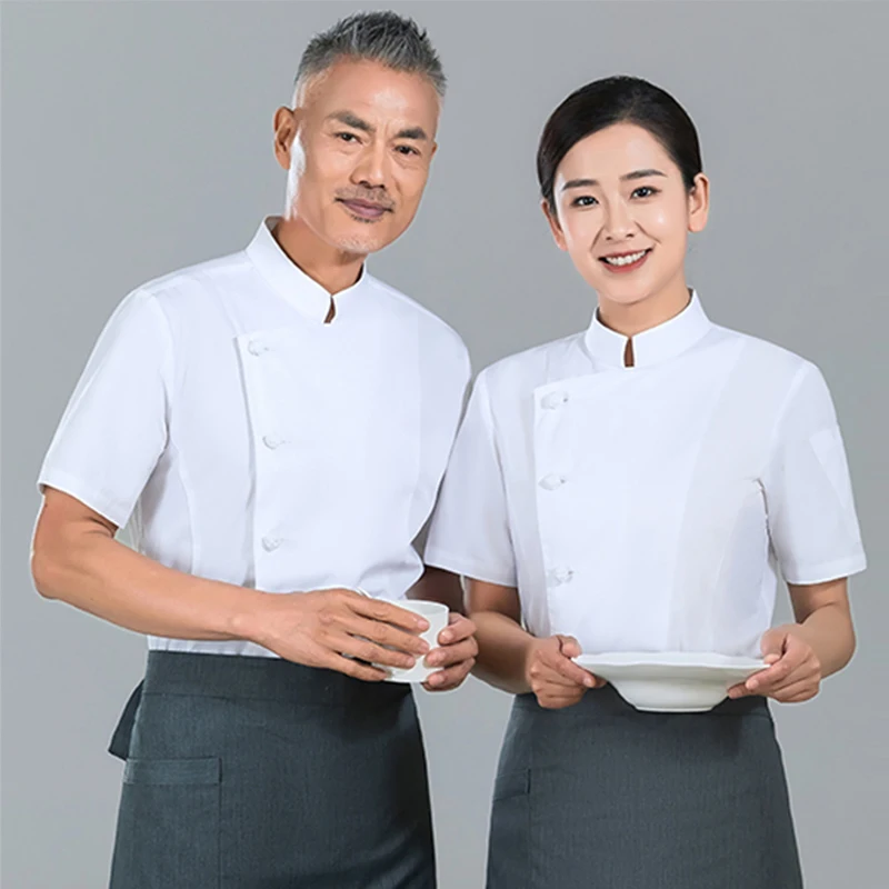 Camicie da cucina per Hotel giacca da cuoco per Sushi ristorante occidentale cappotto da cucina uniforme da cuoco per uomo ristorante abiti da lavoro