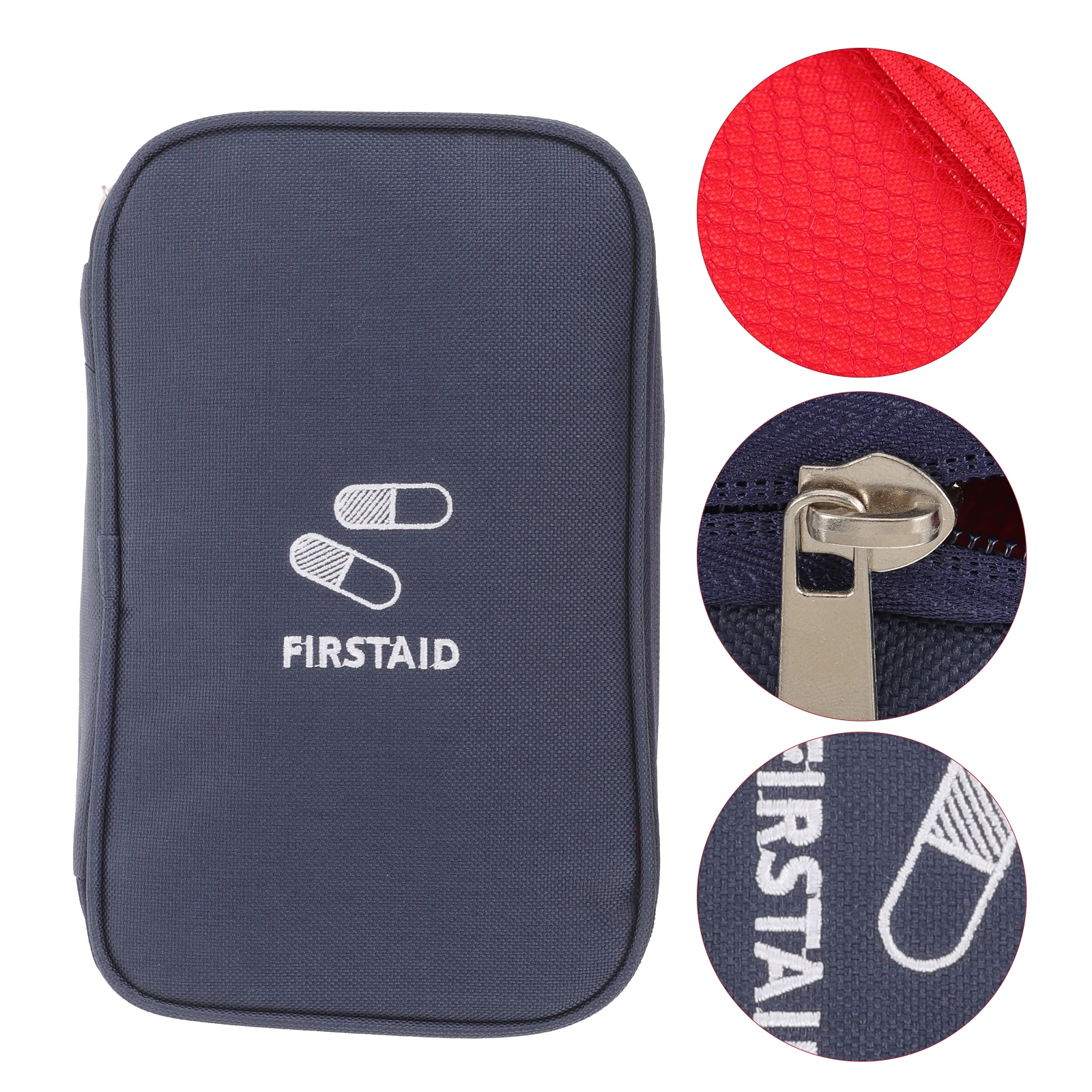 

Large Medicine Bag Portable First Aid Bag Durable Oxford Cloth Zipper Closure Emergency Supplies Organizer Travel Car Yacht Bike
