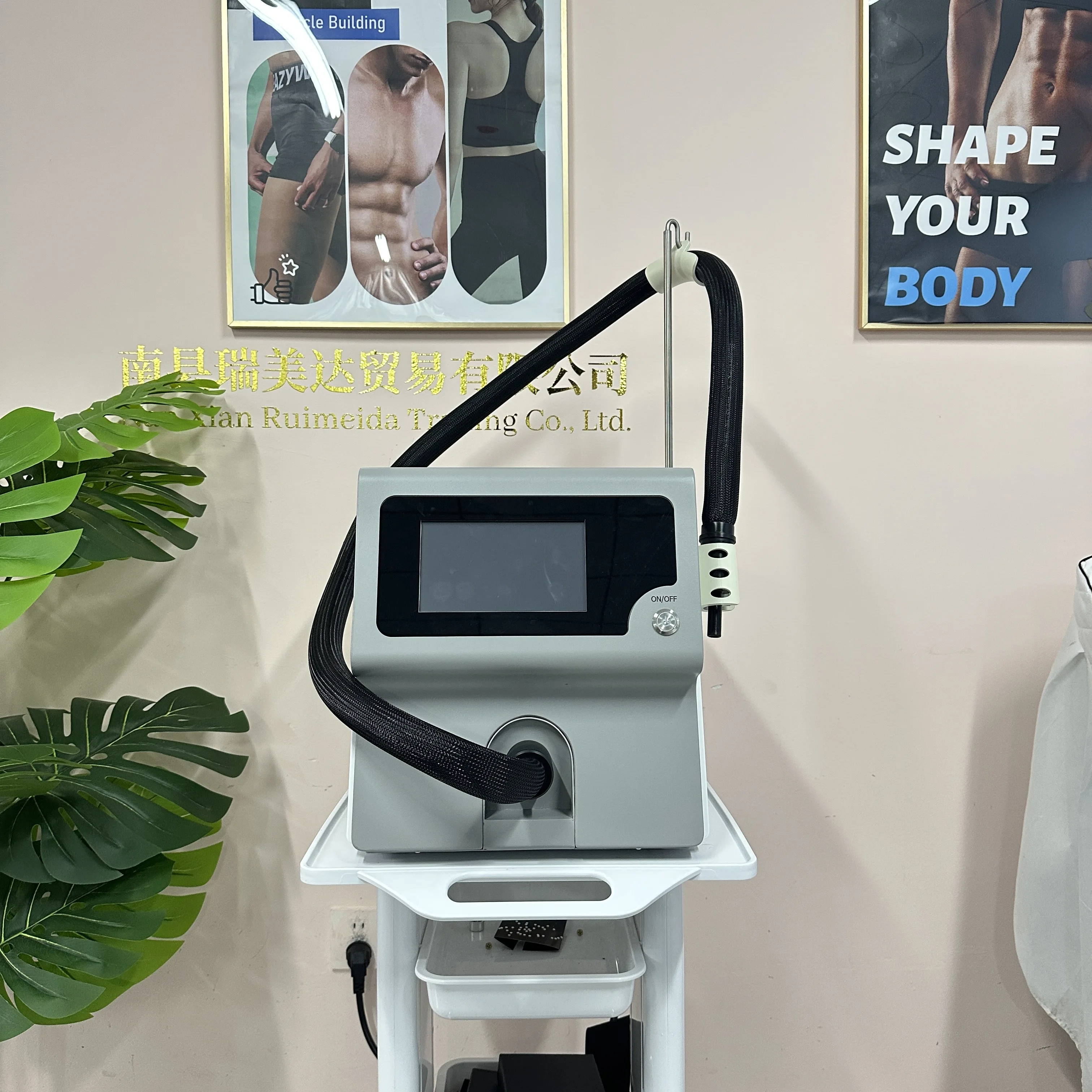 Professional Cold Air Skin Cooling Machine, Skin Air Cooler System for IPL/808 Hair Removal Pain Relief Auxiliary Device