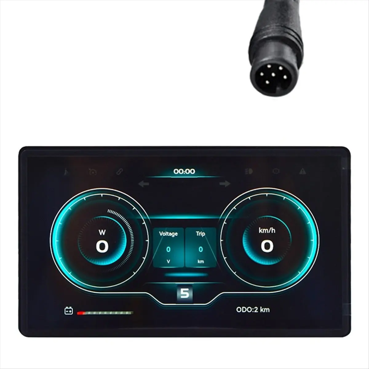 A59E H8 Bicycle Computer 24V 36V 48V 60V Led Cycling Computer Odometer Bicycle Speedometer E Bike Accessories Waterproof 6pin