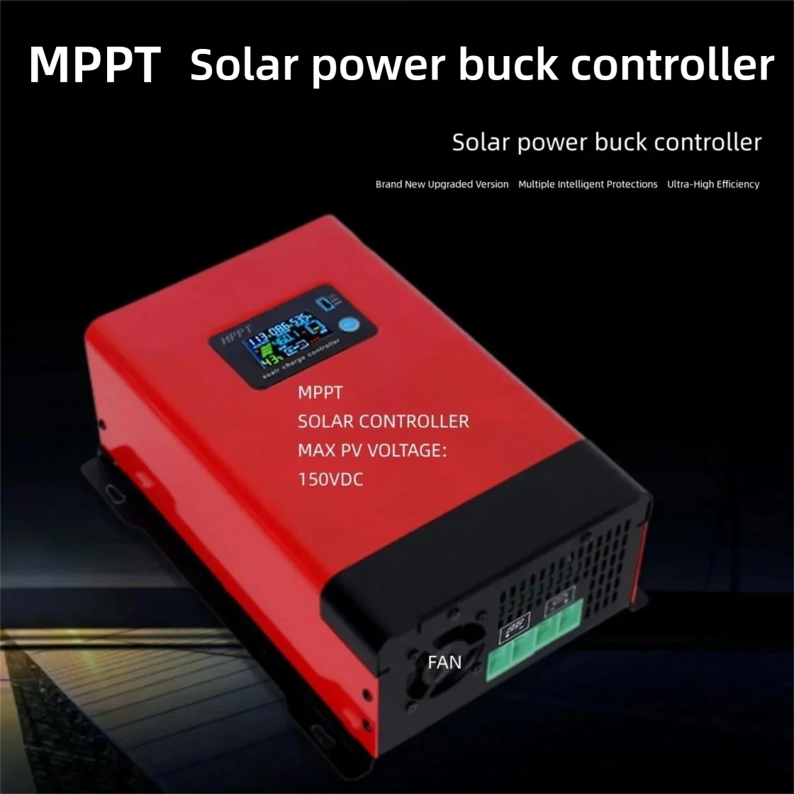 MPPT Solar Charge Controller 12V 24V 48V Auto-Identify Universal 12.5A–100A PV Regulator for Lithium Lead-Acid Battery