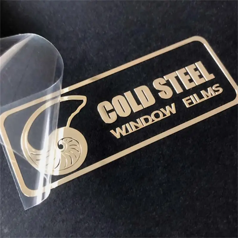 

Custom microlabel metal label stickers self-adhesive transfer paste gift box packaging box makeup box trademark signage custom