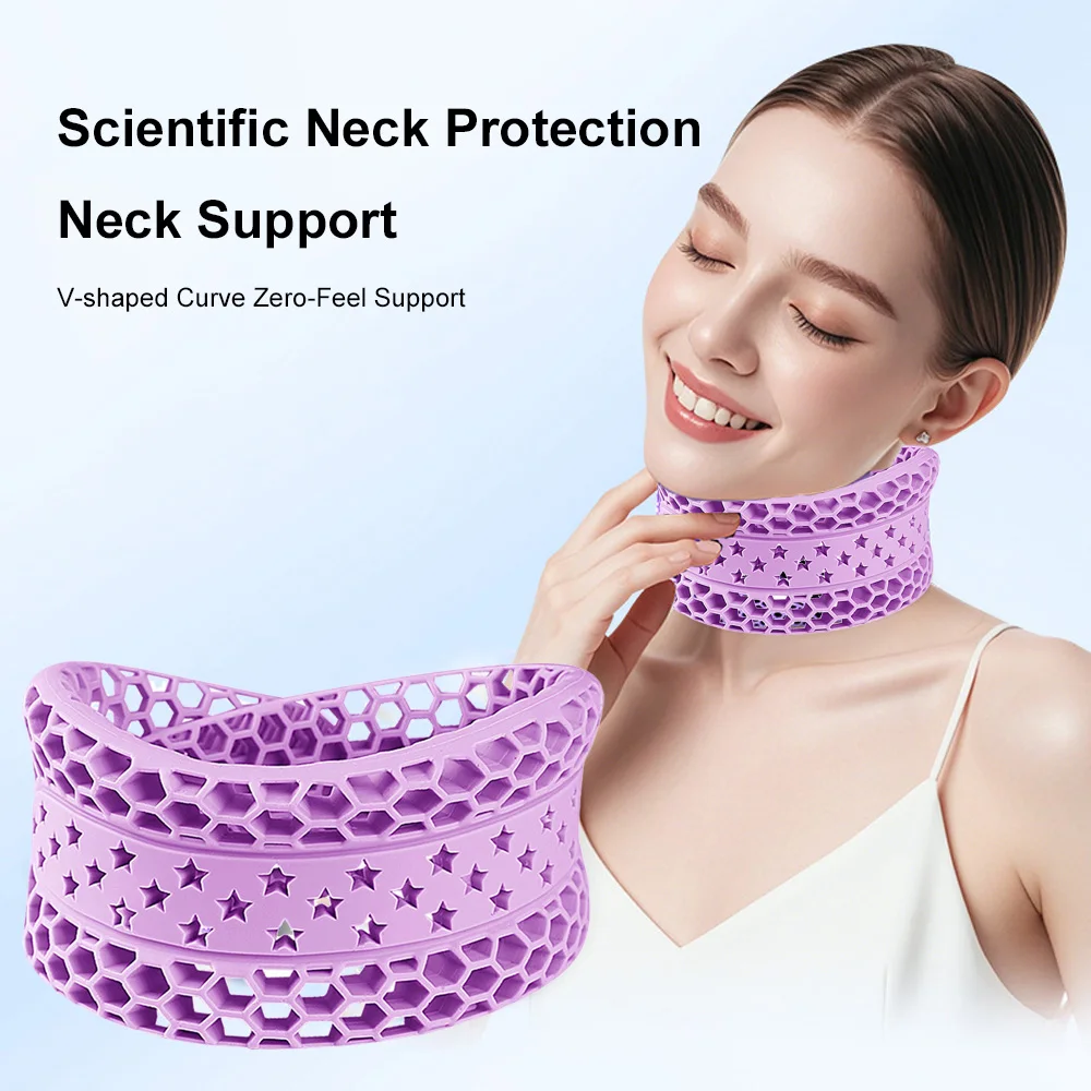 

Шейный бандаж, регулируемый ортопедический шейный воротник для сна, корректор шейной тяги, облегчение боли в шее, носилки для шеи