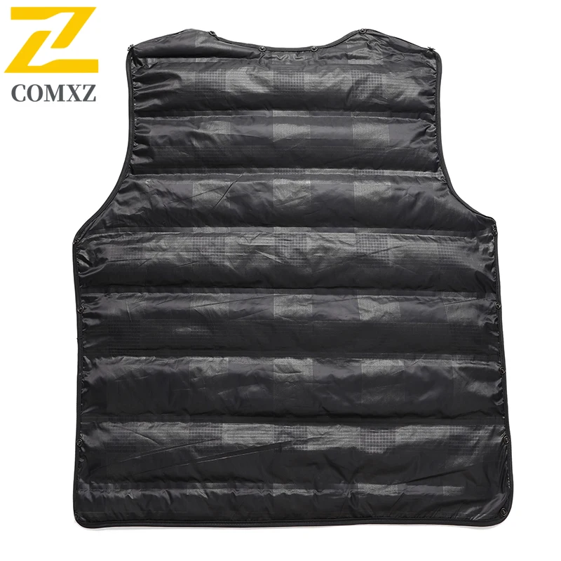 COMXZ Mens Long Down Jacket Thicken Outdoor Work Lightweight Padded Jacket High End Detachable Inner Layer Warm Winter Wool Coat