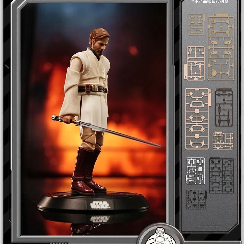 Blokees Star Wars Champion Class Obi-Wan Kenobi Commander Cody Beweegbare Bouwblokfiguur Clone Wars Collectiemodel Speelgoed