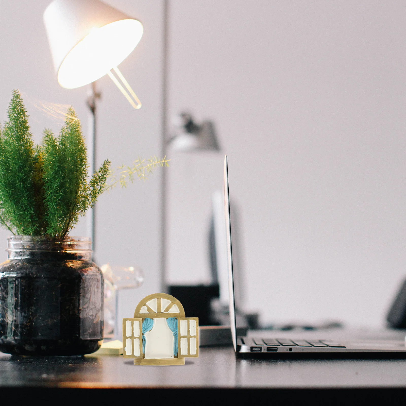 

4 шт. миниатюрные круглые украшения из смолы для окна, аксессуары для сказочного сада, микропейзажный декор, мини-смоляное окно, мини-декор сцены