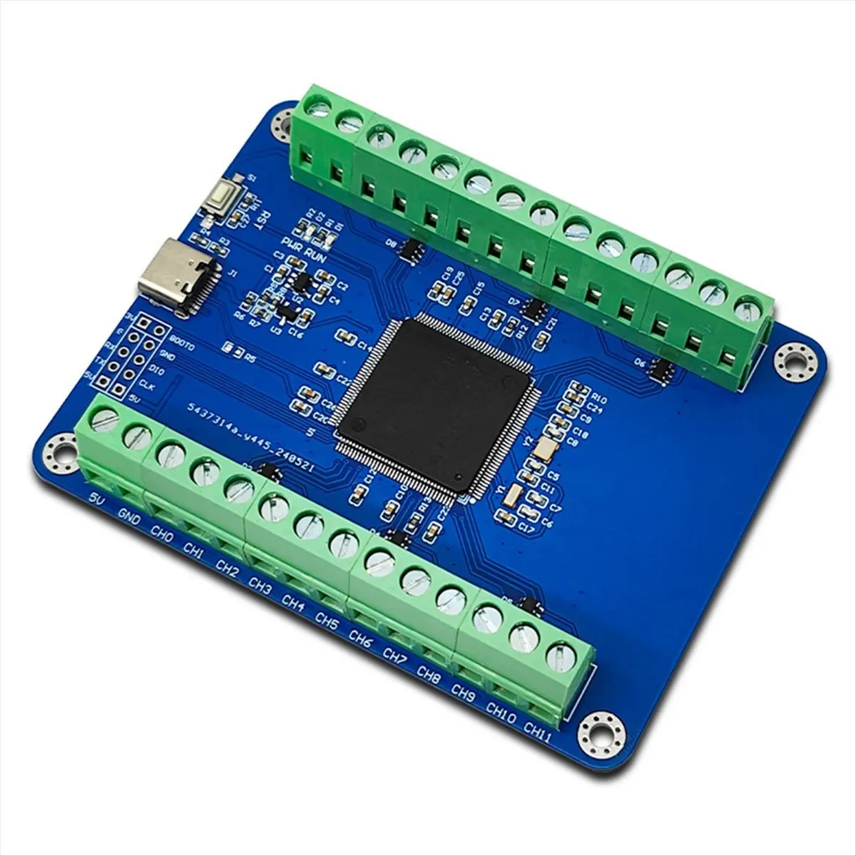 Sampling Module STM32F407ZET6 24-Channel 12Bit AD Sampling Module Data Acquisition Type-C Interface Module-PZZW