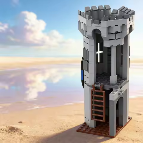 201pcs MOC Castle Tower Concept V 1 0 Model Building Blocks Toys Architecture Christmas Gifts DIY Education Creative Idea