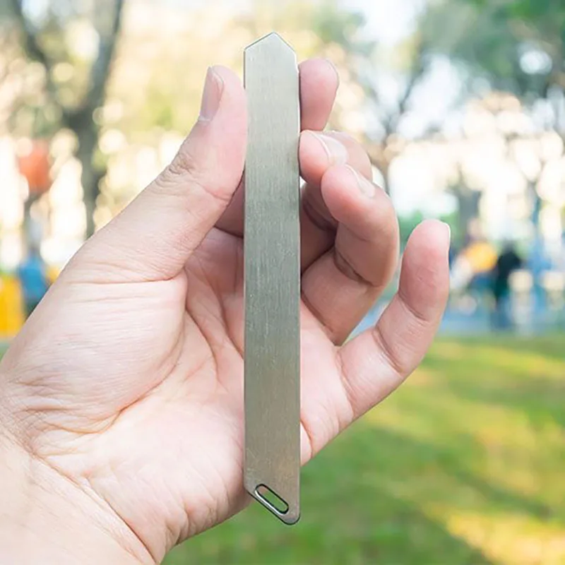 Imagem -05 - Titanium Alloy Utility Knife Sharp Survival Pocket Knife Abridor de Garrafas Cortador de Papel Edc Portátil Survival Tool Substituível Tc21