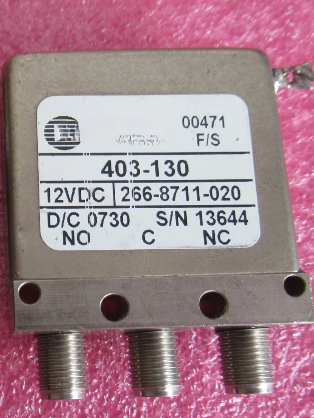 

403-130 DC-18GHz SPDT 12V RF Microwave Coaxial Switch