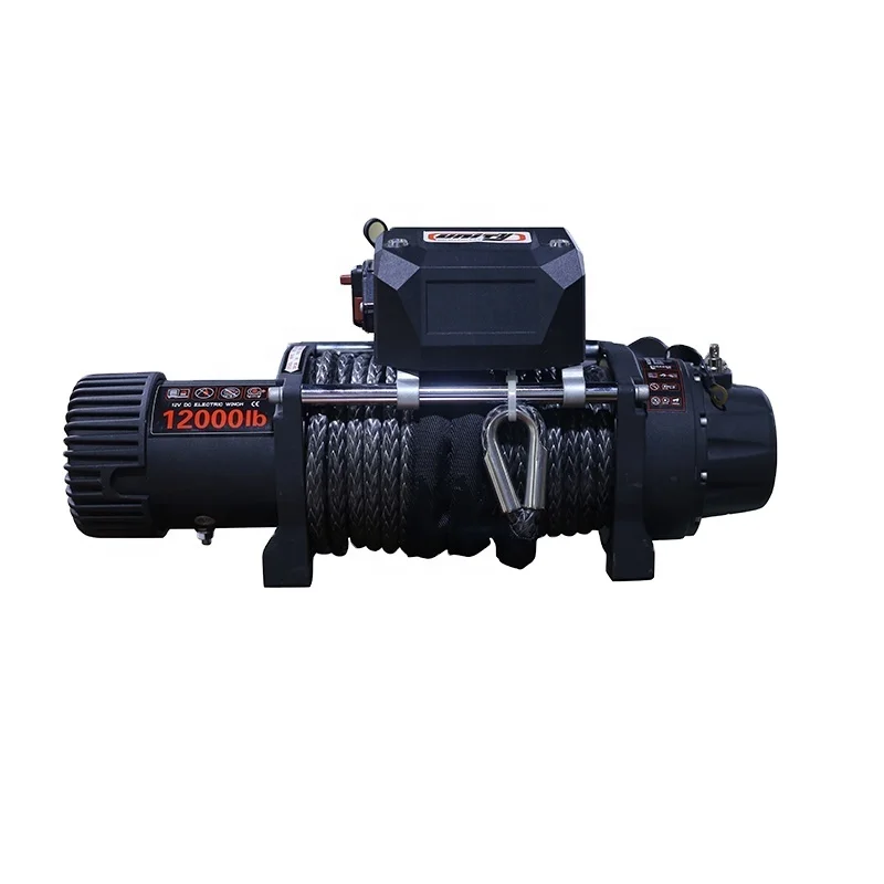 Unity Professional NEW China 4x4 Accessories 12000lb CE Approved Mini 24V/12V Car Electric Winch With Wireless Remote Control