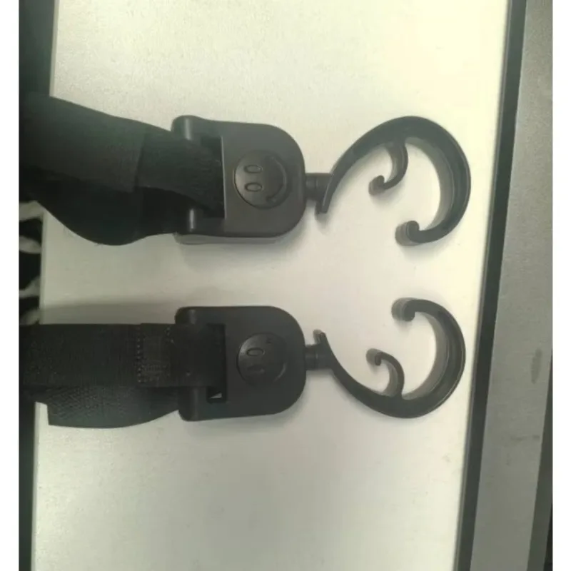 Heavy-Duty Stroller Hooks with 360° Rotation – Keeps Bags Off Ground, Fits All Standard Pushchair Handles