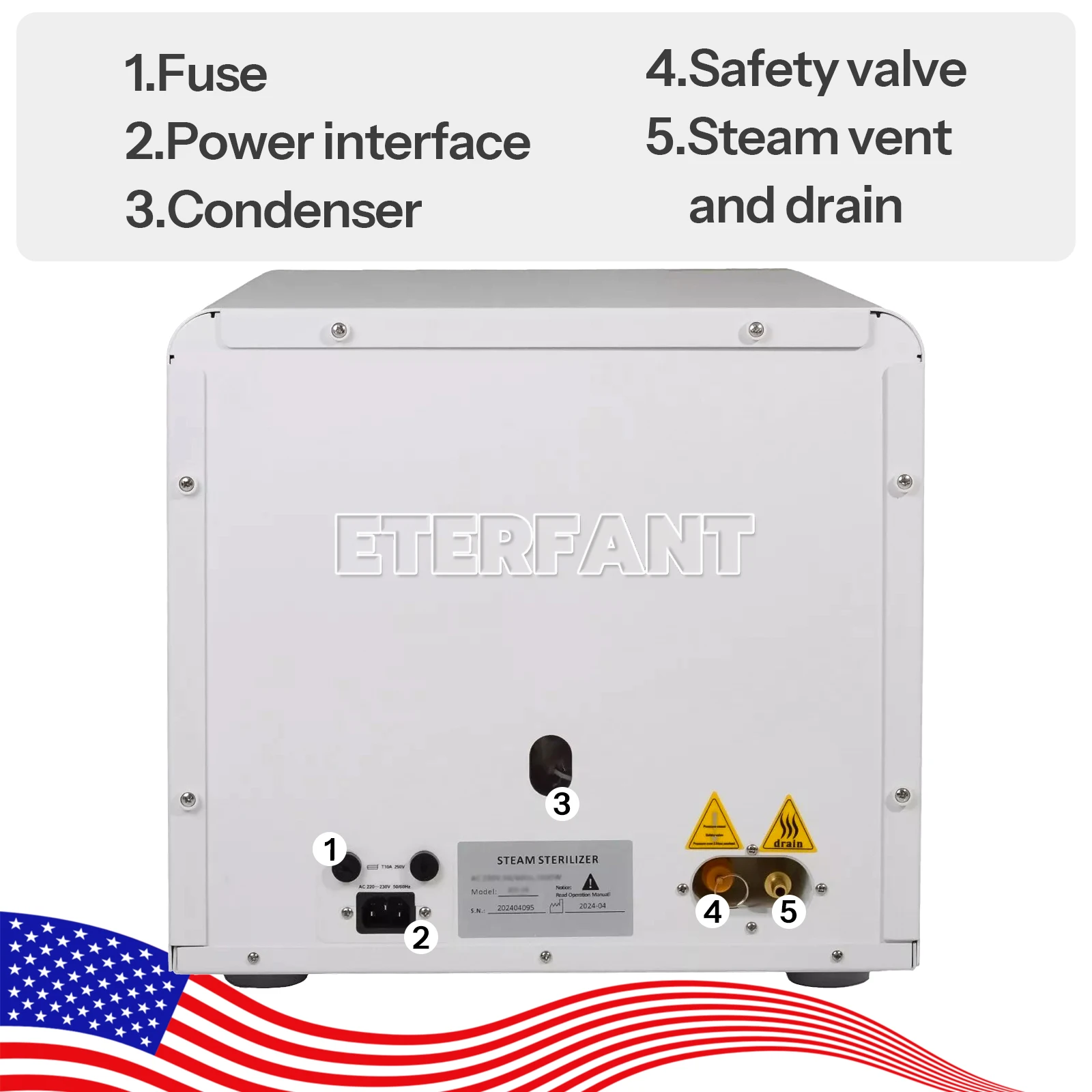 18L Class B Dental Autoclave Vacuum Steam Sterilizer Sterilization+Printer/18L Class N Autoclave Sterilization w/Drying Function