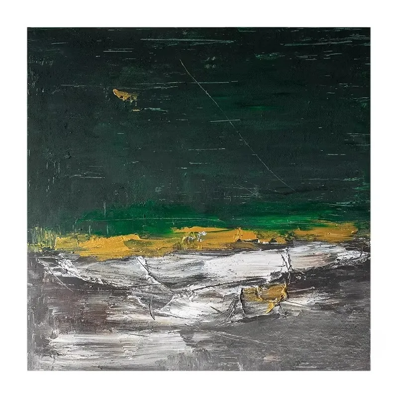 Wabi Sand Wind Abstract Texture Oil Painting Niche Square Single Painting