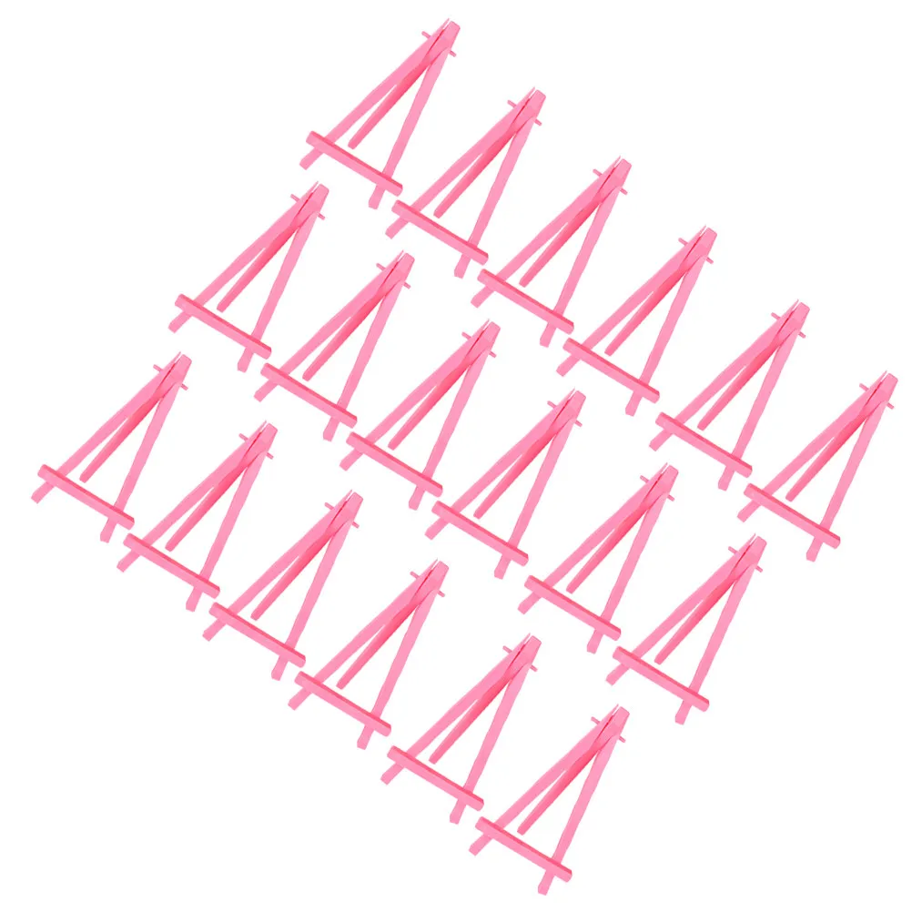 30Pcs Premium Plastic Mini Easel Versatile Working Display Easel for Paintings Photos Artwork Small Studio Student Artist