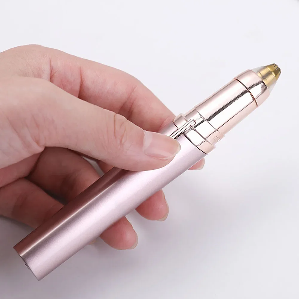 Electric Eyebrow Trimming Tool For Beginners Automatic Electric Eyebrow Trimmer Nose Hair Shaving Brush Scraper 1pc