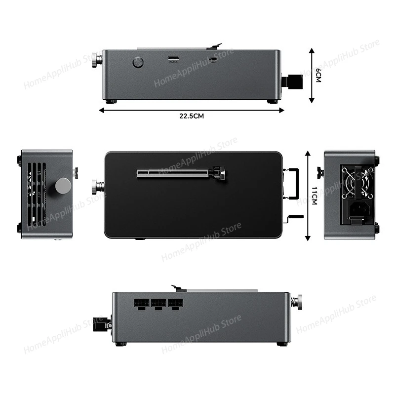 Graphics Card Docking Station AG02 with USB4 and Oculink Dual Interfaces, Featuring An Internal 800W Power Supply AG01