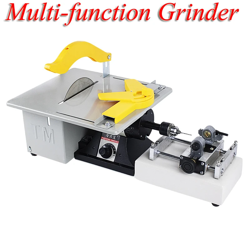 

Multi-function Bench Grinder 350W Jade Carving Beads BeesWax Polishing Cutting Small Bead Punching Machine QLD-1